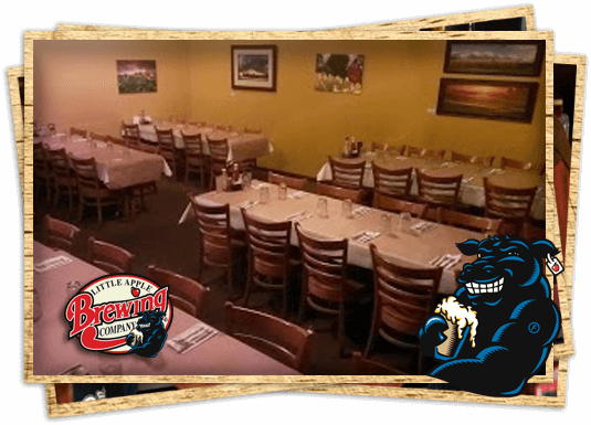 little apple brewing dining room tables set for guests